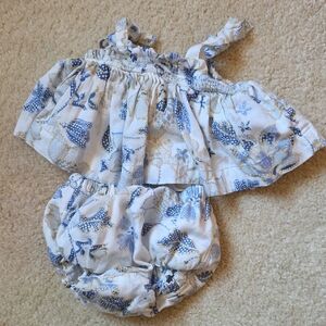 GAP Blue and White Baby Set